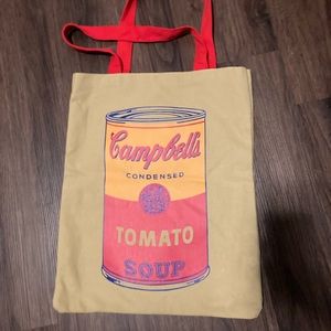 Andy Warhol Campbell’s soup canvas bag